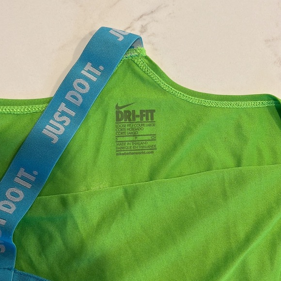 3/$25 - NIKE tank green and blue racer back tank - Picture 4 of 4